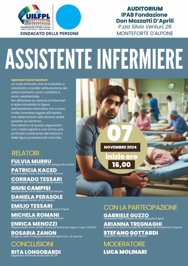 ConvegnoAssistenteInfermiere-724x1024 Convegno: Valorizzare il Ruolo degli Operatori Socio Sanitari e l'Introduzione dell'Assistente Infermiere.