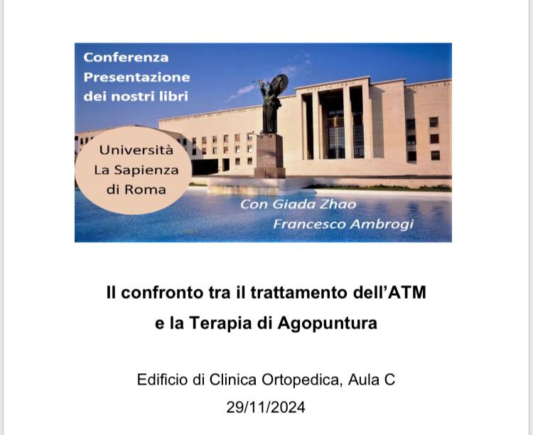 4bc30480-be4b-4803-8b46-4bd5136b9ac4 “Confronto tra il trattamento ATM e la terapia di Agopuntura”: grande successo per il congresso del 29 novembre scorso alla clinica ortopedica della Sapienza