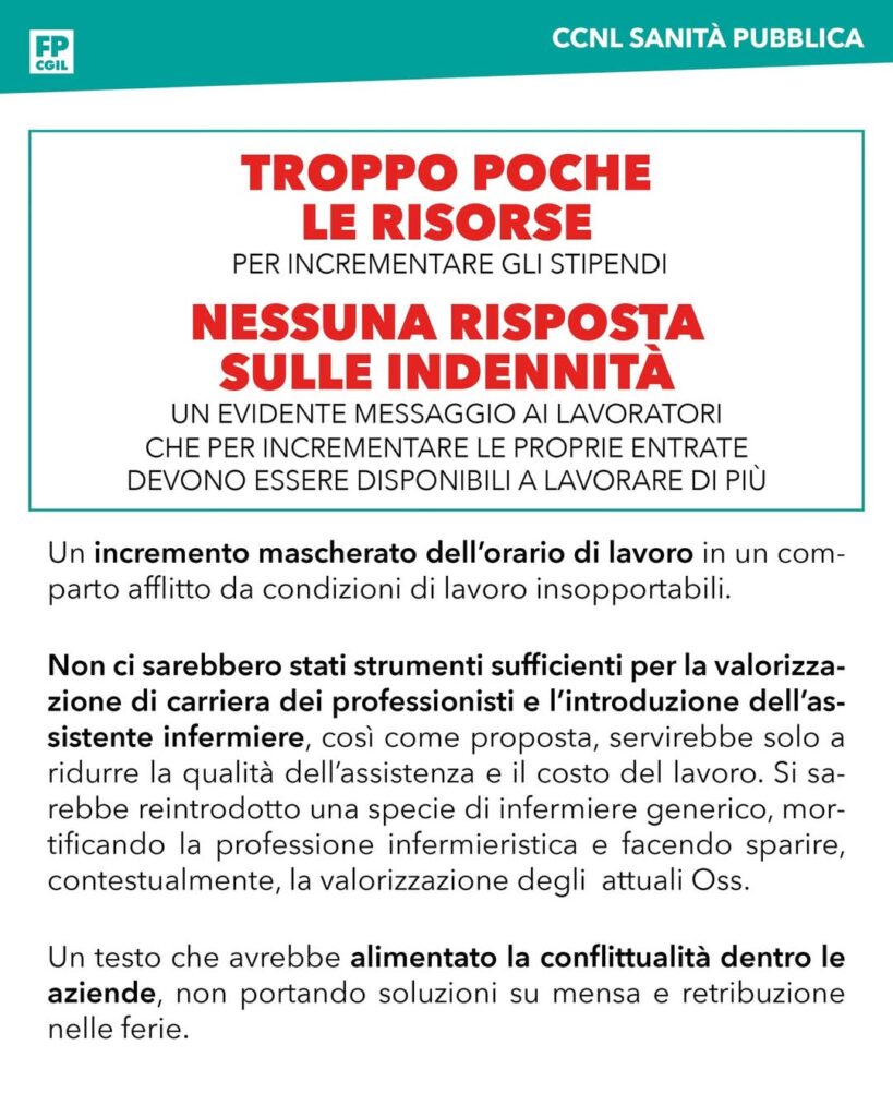 FB_IMG_1737109857469-819x1024 Perché FP CGIL non ha firmato il nuovo contratto CCNL Sanità Pubblica?