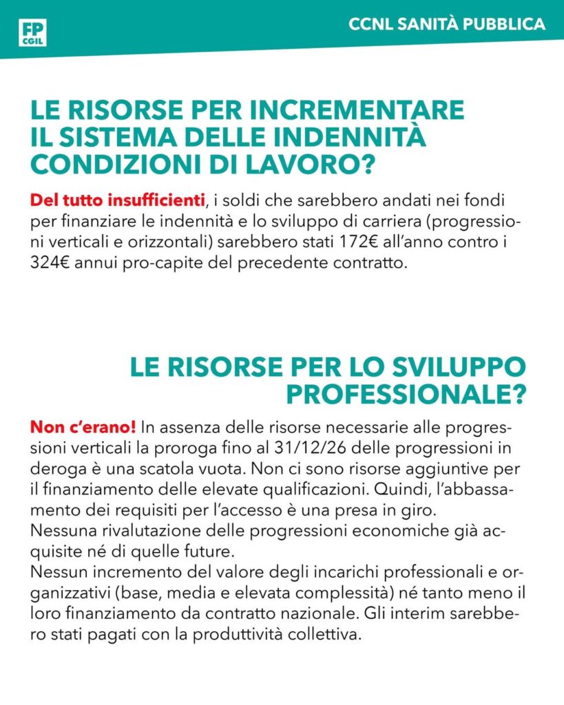 FB_IMG_1737109859510-819x1024 Perché FP CGIL non ha firmato il nuovo contratto CCNL Sanità Pubblica?