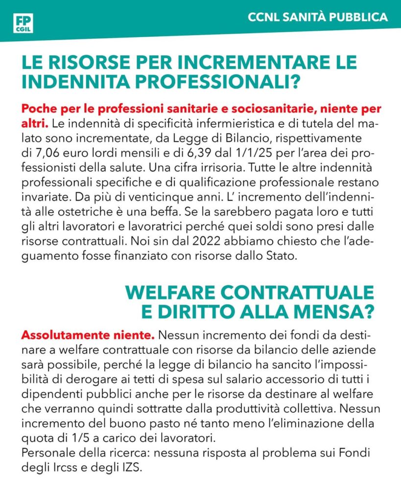 FB_IMG_1737109861425-819x1024 Perché FP CGIL non ha firmato il nuovo contratto CCNL Sanità Pubblica?