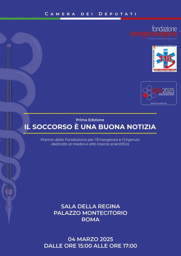 FB_IMG_1740903123526-724x1024 “Il Soccorso è una Buona Notizia”: premio per media e ricerca scientifica sull’emergenza-urgenza.