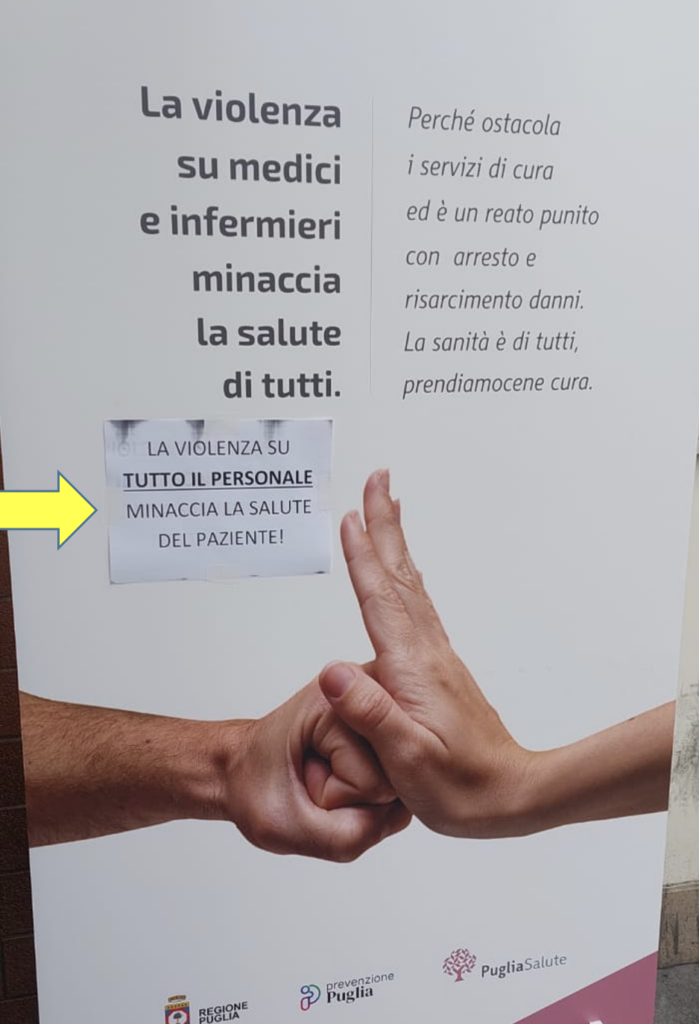 Screenshot-2025-03-13-alle-17.06.33-699x1024 La campagna di sensibilizzazione contro la violenza verso gli operatori sanitari e socio sanitari, una nobile iniziativa, ma…